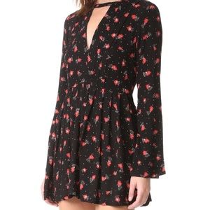 Free People printed mini dress